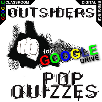 Preview of THE OUTSIDERS 12 Pop Quizzes DIGITAL Comprehension Question Exit Ticket Slips