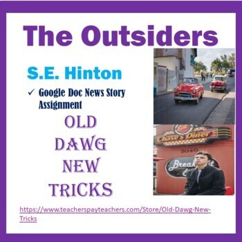 Preview of THE OUTSIDERS: Google Doc News Story Assignment