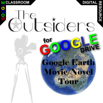 Preview of THE OUTSIDERS Google Earth Intro Tour DIGITAL (Hinton) Setting Activity