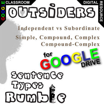 Preview of THE OUTSIDERS Phrases, Clauses, and Sentence Types Grammar Activity DIGITAL