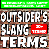 THE OUTSIDERS SLANG TERMS! (SLIDESHOW, REVIEW SHEET, AND KAHOOT!)
