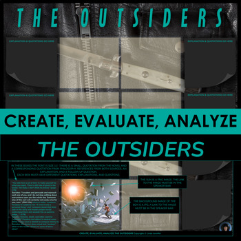 Preview of THE OUTSIDERS | THE OUTSIDERS GOOGLE SLIDES ASSIGNMENT