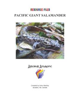Preview of THE PACIFIC GIANT SALAMANDER COLLECTION - DISTANCE LEARNING