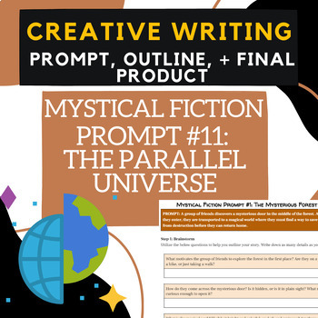 Preview of THE PARALLEL UNIVERSE (11) - Creative Writing, Brainstorm, Outline, Story!