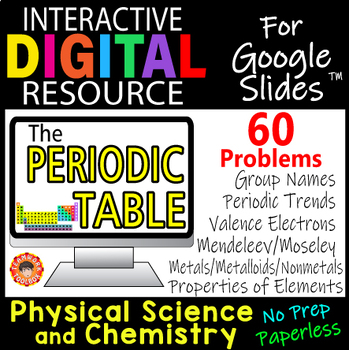 Preview of THE PERIODIC TABLE ~Digital Resource for Google Slides~Chemistry/Physical Sci