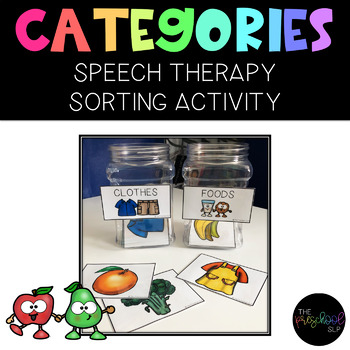 Preview of Speech Therapy: Vocabulary and Category Sorting Activity