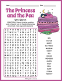 THE PRINCESS & THE PEA Word Search Puzzle Worksheet Activity
