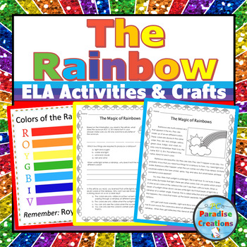 Preview of The Rainbow ELA Activities and Crafts