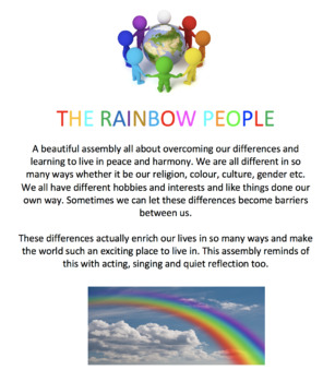 Preview of THE RAINBOW PEOPLE - A CLASS ASSEMBLY FOR JUNIORS ABOUT CELEBRATING DIFFERENCES