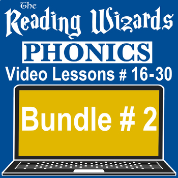 Preview of THE READING WIZARDS TV SERIES - VIDEO/EALSEL LESSONS 16-30 BUNDLE # 2