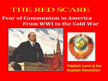 Preview of THE RED SCARE / Fear of Communism in America From WWI to the Cold War
