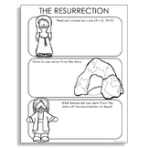 THE RESURRECTION Easter Bible Story Notes Activity | New T
