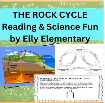 Preview of THE ROCK CYCLE UNIT:  READING LESSONS, SCIENCE & FUN ACTIVITIES - 3RD/4TH GRADES