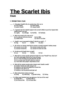 33 The Scarlet Ibis Worksheet - Free Worksheet Spreadsheet
