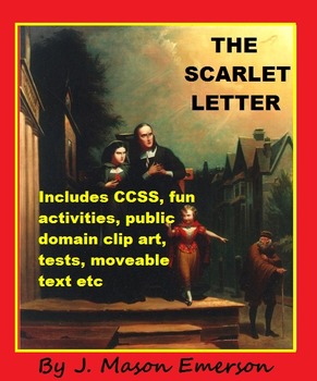 Preview of THE SCARLET LETTER with PLOT, TESTS, KEYS, FUN ACTIVITIES, ETC