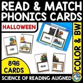 THE SCIENCE OF READING CENTERS PHONICS HALLOWEEN TASK CARD