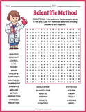 THE SCIENTIFIC METHOD Word Search Worksheet Activity - 4th