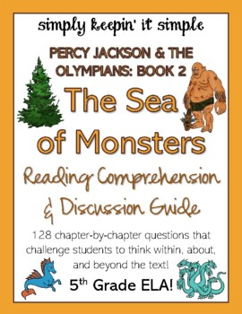 Preview of PERCY JACKSON: THE SEA OF MONSTERS - Reading Comprehension & Discussion Guide!