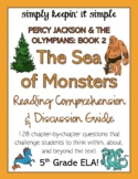 PERCY JACKSON: THE SEA OF MONSTERS - Reading Comprehension