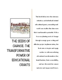 THE SEEDS OF CHANGE: THE TRANSFORMATIVE POWER OF EDUCATION
