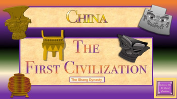 Preview of THE SHANG DYNASTY ANIMATED POWERPOINT with VOCABULARY