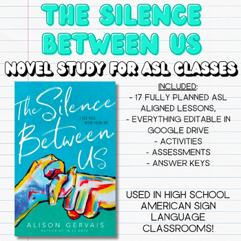 Preview of THE SILENCE BETWEEN US Novel Study (FULL UNIT!)