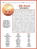 THE SILK ROAD Word Search Puzzle Worksheet Activity - 4th,