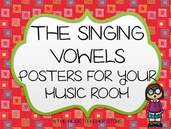 Preview of CHORUS / CHOIR / CHORAL SINGING VOWELS POSTERS FOR VOCAL MUSIC OR CHORUS ROOM