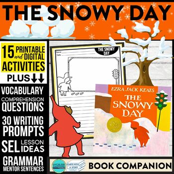 Preview of THE SNOWY DAY activities READING COMPREHENSION - Book Companion read aloud