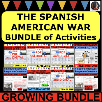 Preview of THE SPANISH AMERICAN WAR GROWING BUNDLE of Activities U.S. History