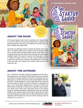 Preview of THE START UP SQUAD by Brian Weisfeld and Nicole C. Kear - Teacher Guide