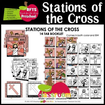Preview of THE STATIONS OF THE CROSS  - TAB BOOKLET - LENTEN EASTER