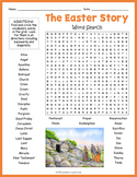 THE STORY OF EASTER Word Search & Find Puzzle Worksheet Ac