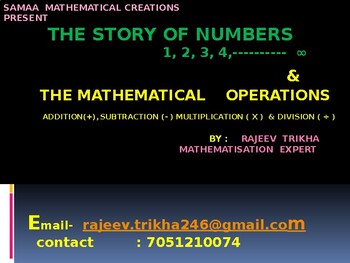 Preview of THE STORY OF NUMBERS AND MATHEMATICAL OPERATIONS