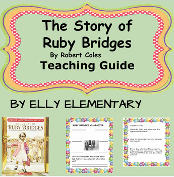 Preview of THE STORY OF RUBY BRIDGES - READING LESSONS TEACHING GUIDE