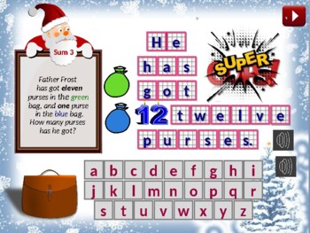 Preview of THE SUMS FROM SANTA CLAUS (addition)