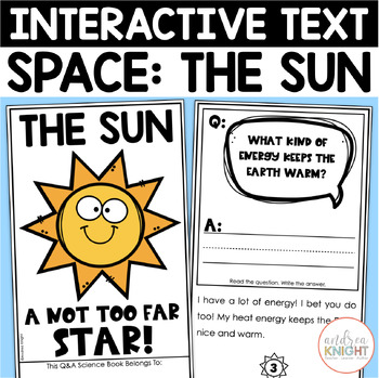 Preview of The Sun - An Interactive Space Book for First Grade Earth Science - NGSS