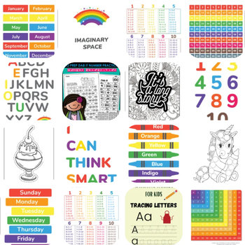 Preview of THE SUPER ACTIVITIES COLLECTION WORKSHEET PRINTABLE BUNDLE V.2