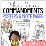 THE TEN COMMANDMENTS Bible Story Coloring Pages Activity |