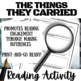 THE THINGS THEY CARRIED | Novel Study Activity | Close Rea