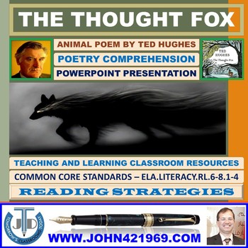 THE THOUGHT FOX BY TED HUGHES - ANIMAL POEM - POWERPOINT PRESENTATION