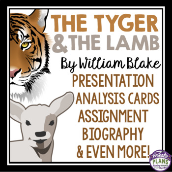 Preview of The Tyger and The Lamb by William Blake - Poetry Presentation & Assignments
