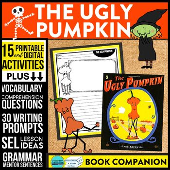 Preview of THE UGLY PUMPKIN activities READING COMPREHENSION - Book Companion read aloud