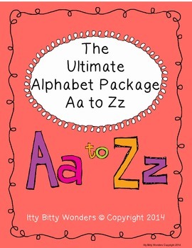 Preview of Alphabet - THE ULTIMATE ALPHABET CVC PACKAGE FROM Aa to Zz
