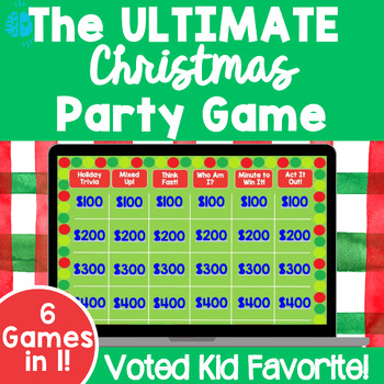 Preview of THE ULTIMATE CHRISTMAS PARTY GAME | Jeopardy Morning Meeting Winter Holidays