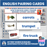 THE ULTIMATE ENGLISH PAIRING CARDS SET. 140+ Words, weekly