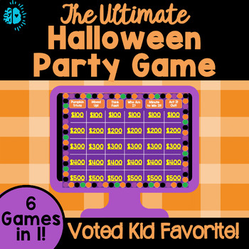 Preview of THE ULTIMATE HALLOWEEN PARTY GAME | Jeopardy style | Morning Meeting Fun Friday