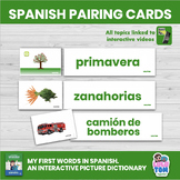 THE ULTIMATE SPANISH PAIRING CARDS SET.  140+ Words, weekl