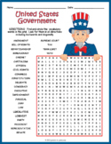 (3rd, 4th, 5th, 6th Grade) US GOVERNMENT & CIVICS Word Sea