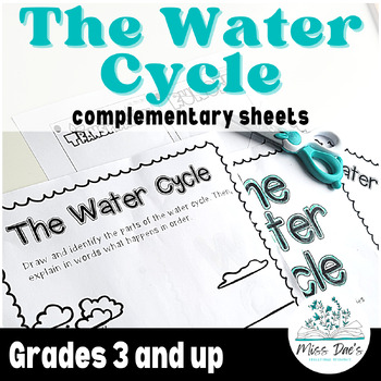 Preview of The water cycle │ Complementary Unit activities │ Grade 3-4 │ Science lessons